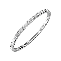 Chopard - Diamond Bracelet Ice Cube @858350-1004 fastened in a loop with the buckle view