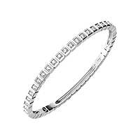Chopard - Diamond Bracelet Ice Cube @858350-1007 fastened in a loop with the buckle view