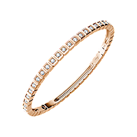 Chopard - Diamond Bracelet Ice Cube @858350-5007 fastened in a loop with the buckle view