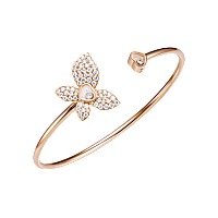 Chopard - ダイヤモンド ブレスレット ハッピーバタフライ &times; マライア・キャリー @858536-5002 バックルで留めたループビュー