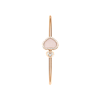Chopard - Diamond Bracelet Happy Hearts @85A074-5620  flat and open view