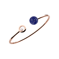 Chopard - Diamond Bracelet Happy Diamonds Planet @85A619-5500 fastened in a loop with the buckle view