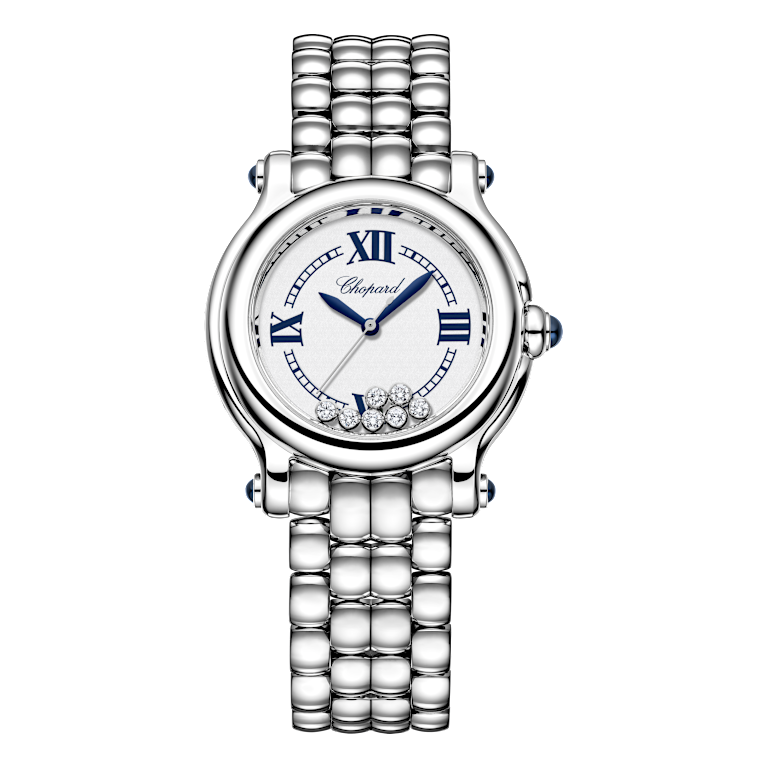 Chopard Happy Sport Unisex - Reloj de diamantes Vista frontal