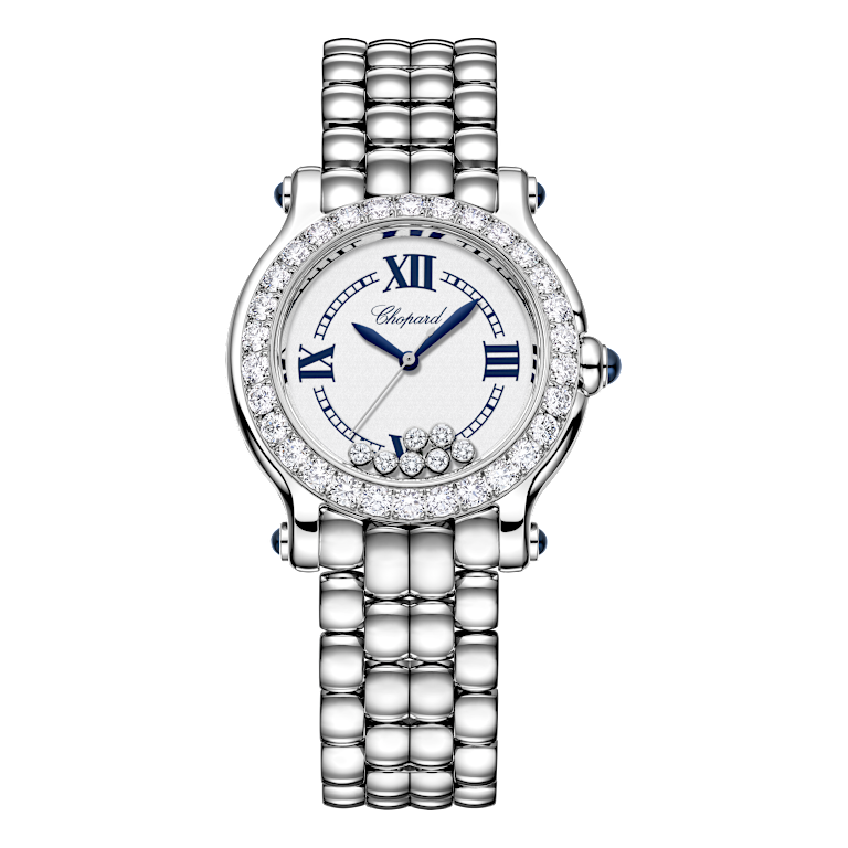 Chopard Happy Sport Unisex - Reloj de diamantes Vista frontal