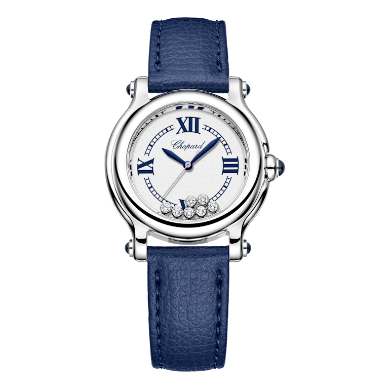 Chopard Happy Sport Unisex - Reloj de diamantes Vista frontal