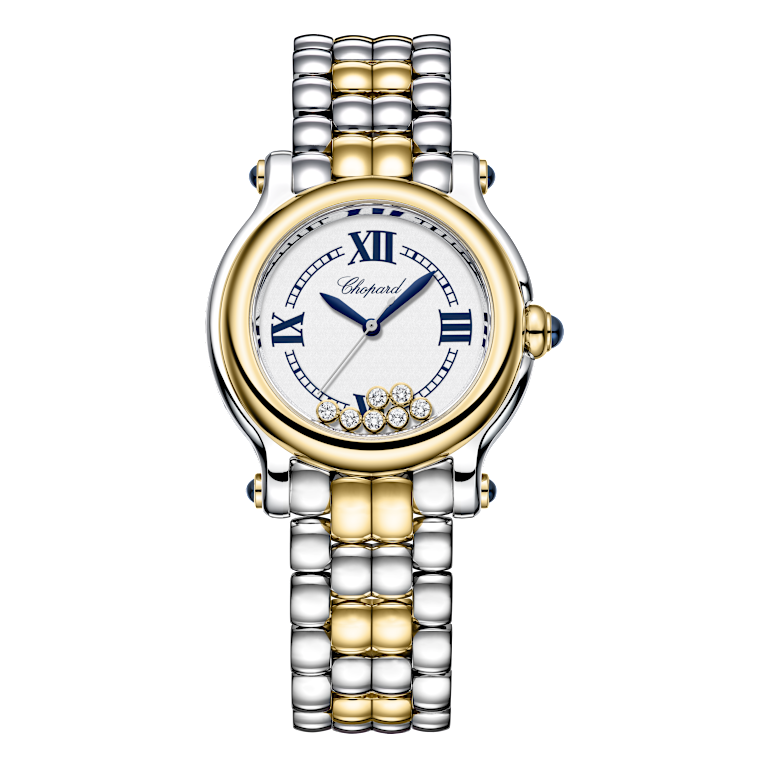 Chopard Happy Sport Unisex - Reloj de diamantes Vista frontal