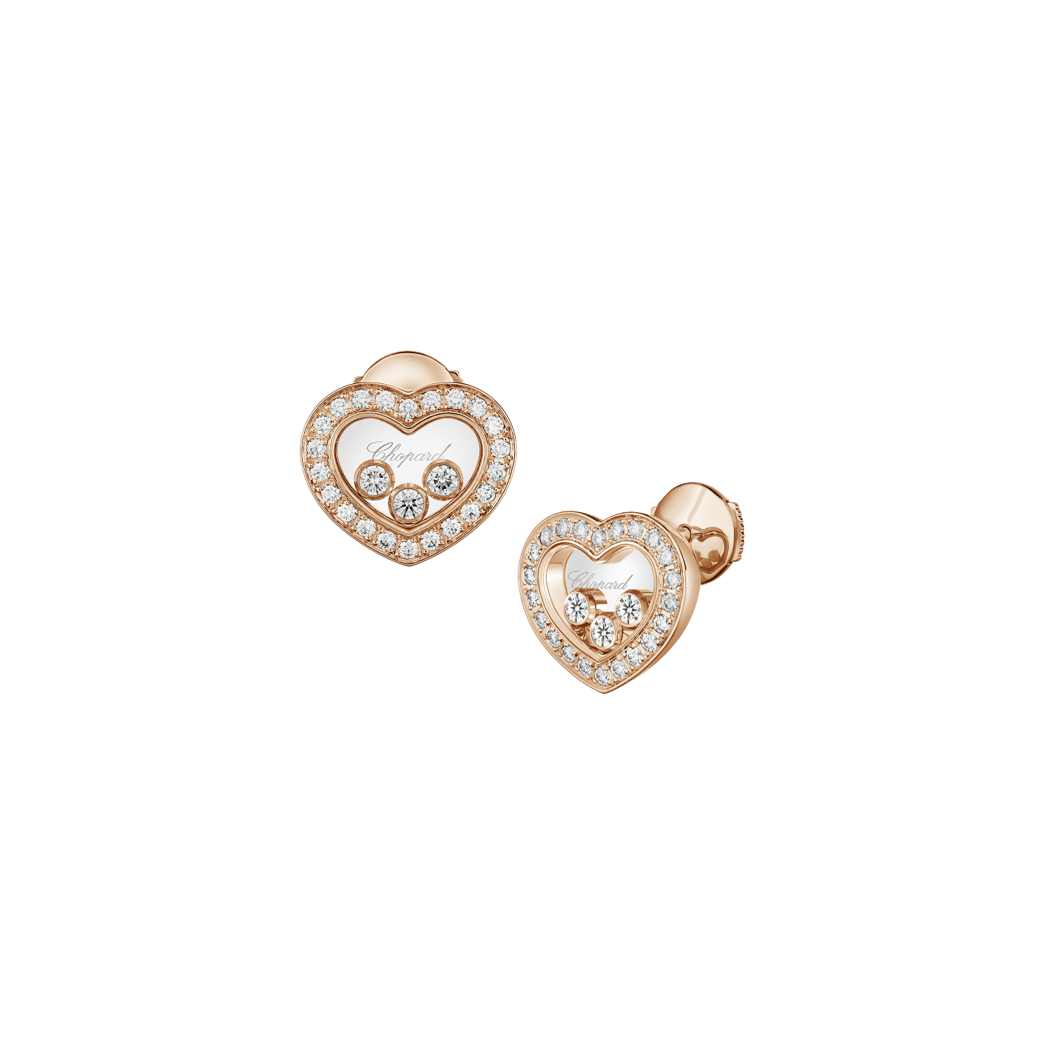 серьги с бриллиантами Happy Diamonds Icons | Chopard® 83A611-5201