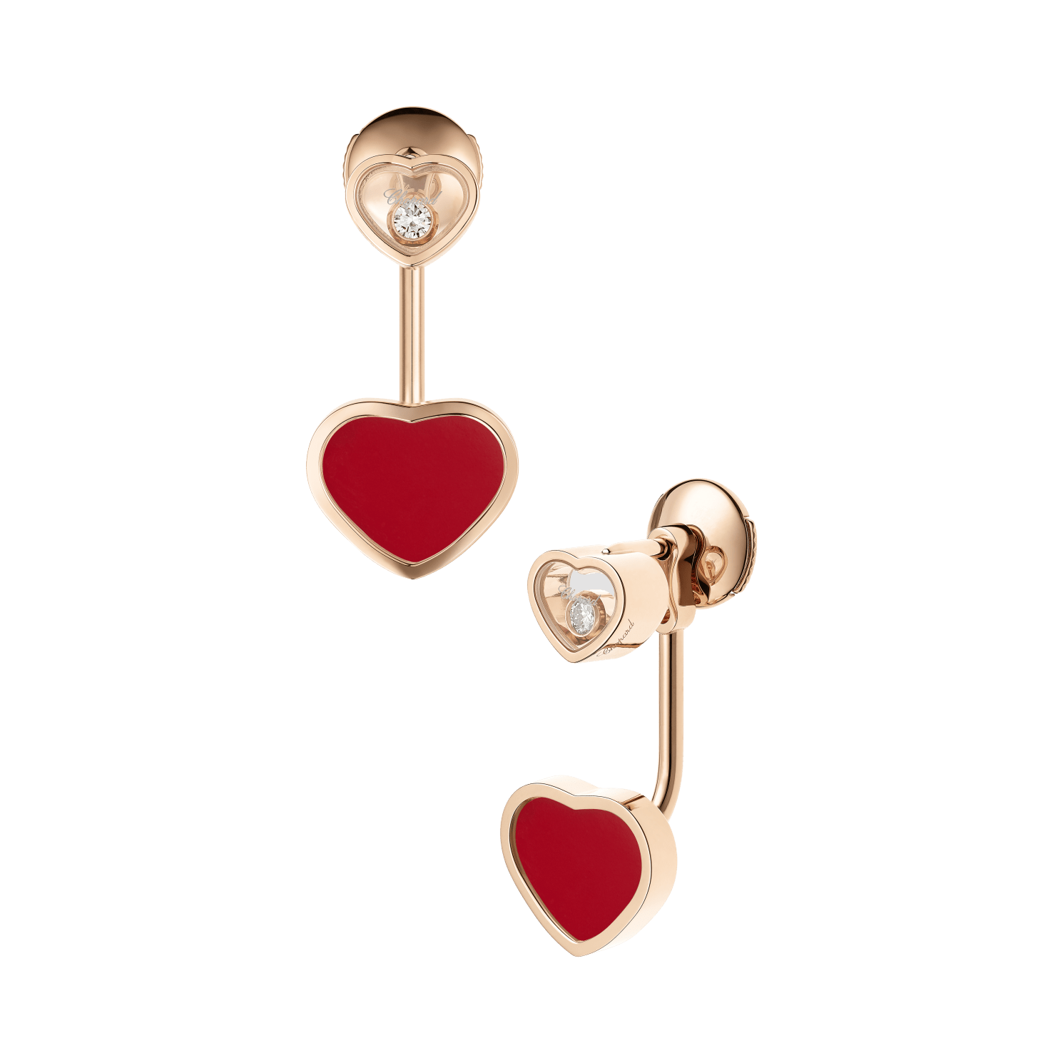 Luxury Diamond earrings Happy Hearts | Chopard® 83A082-5801
