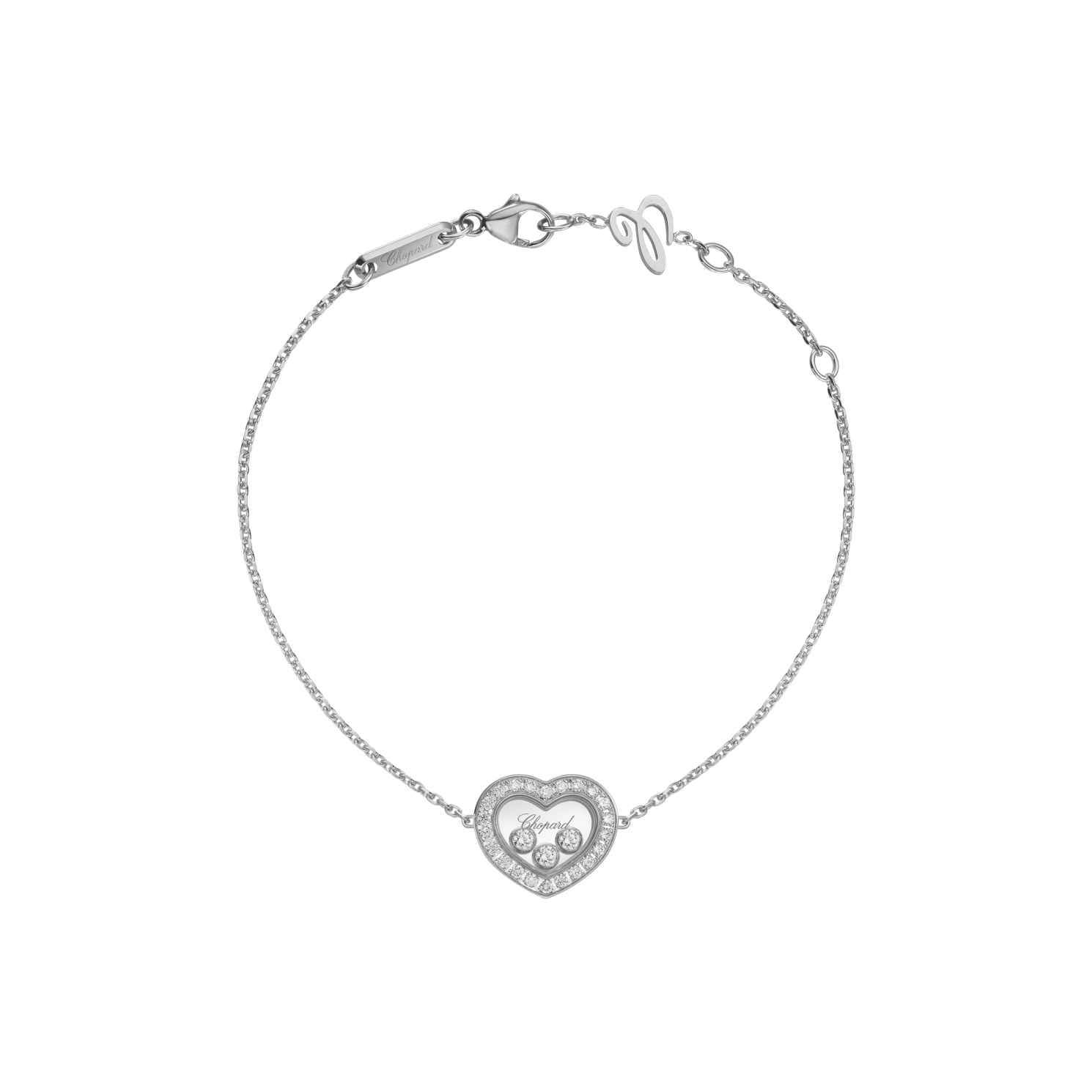 Chopard 18kt rose gold Happy Diamonds Icons bracelet