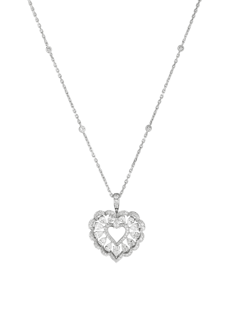Precious Lace Cœur, 18-carat ethical white gold — 798352-1001