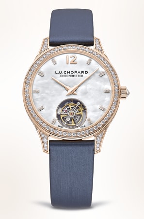 L.U.C 여성용 다이아몬드 투르비옹 시계