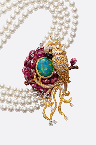 Collar de perlas de lujo de la colección de Alta Joyería Animal World
