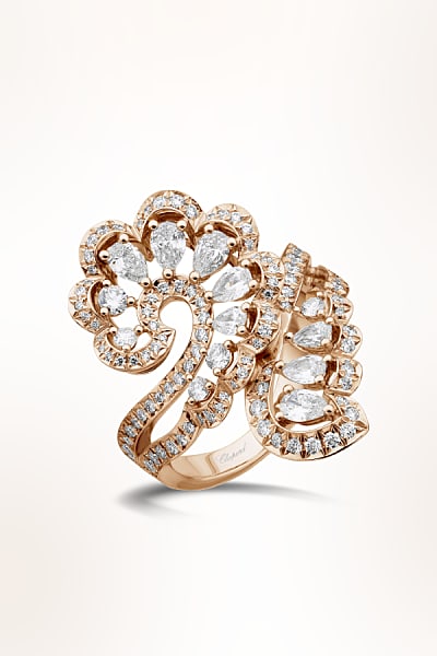 Precious Lace rose gold and diamond High Jewelry ring