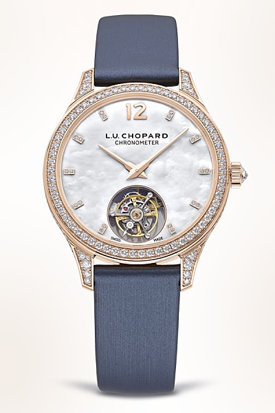 Reloj tourbillon de diamantes L.U.C para mujer