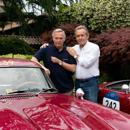 Karl Friedrich Scheufele, Chopard Co-Präsident, und Jacky Ickx, eine Legende des Motorsports