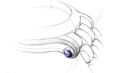 Technical drawing of the Happy Sport The First pebble bracelet highlighting its rounded, jewel-like links.