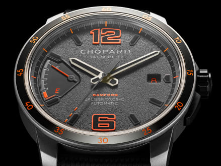 A luxury sports watch dial