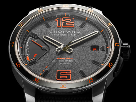 A luxury sports watch dial