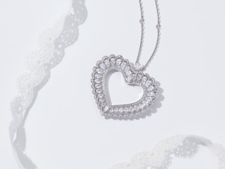 Collar de corazón de Alta Joyería para mujer