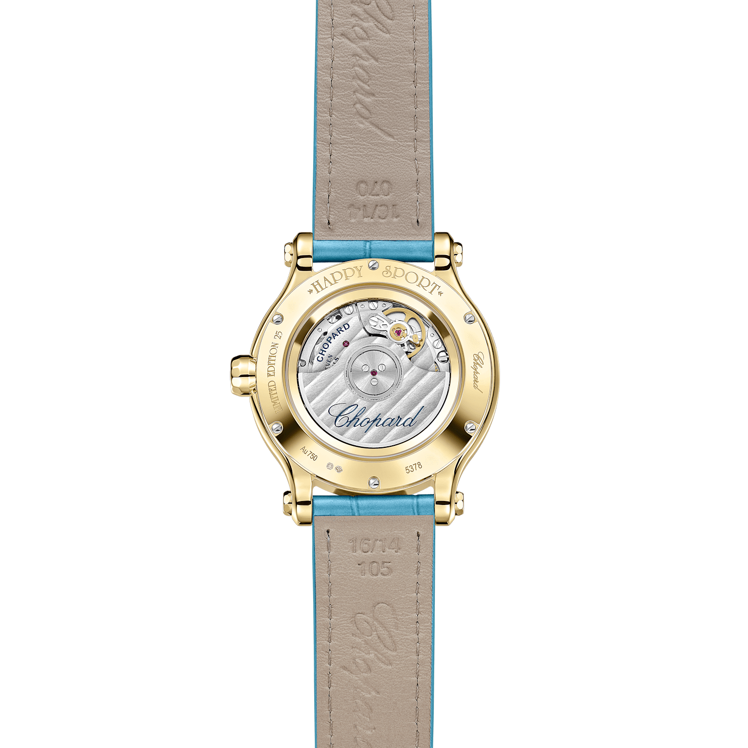 Enlarge Chopard Happy Sport Women Diamond Watch  Back view