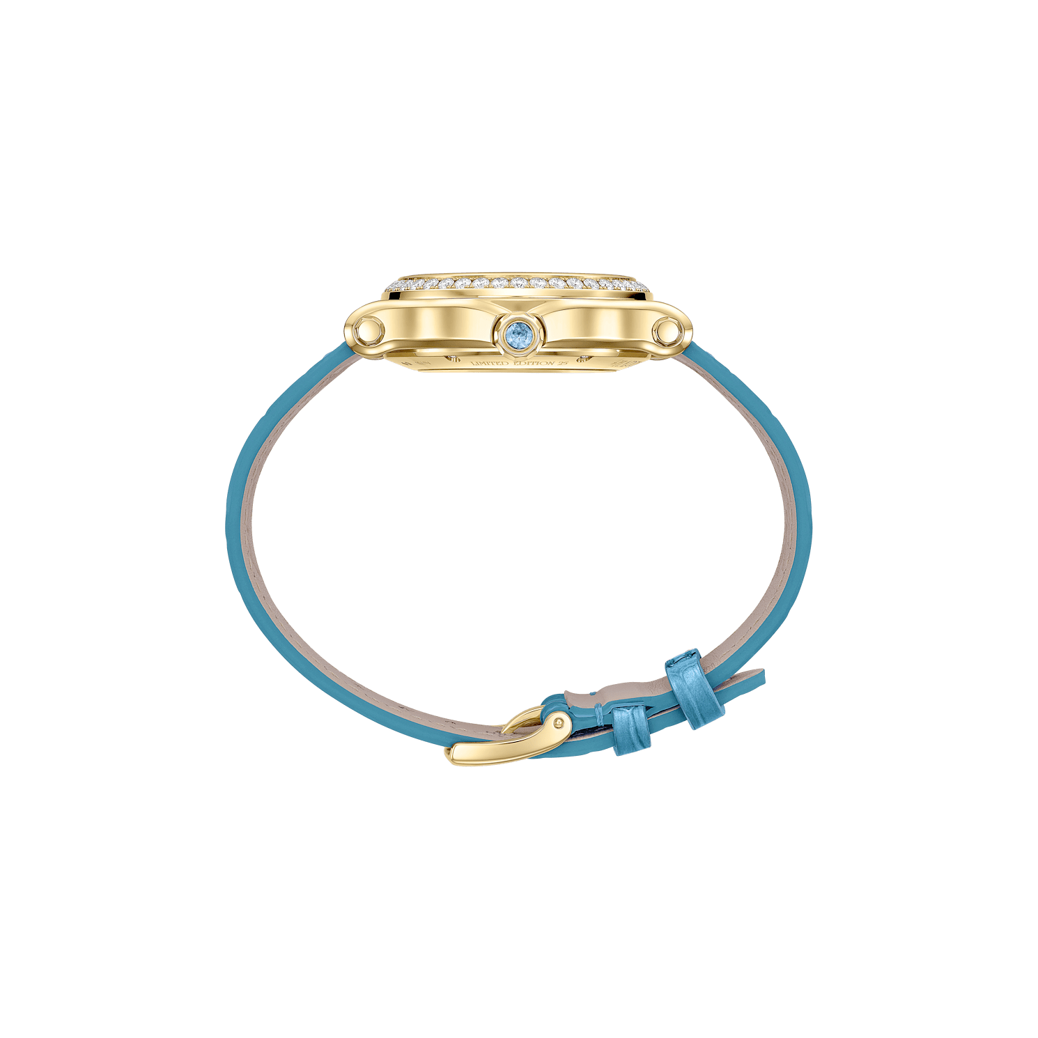 Enlarge Chopard Happy Sport Women Diamond Watch   Side view