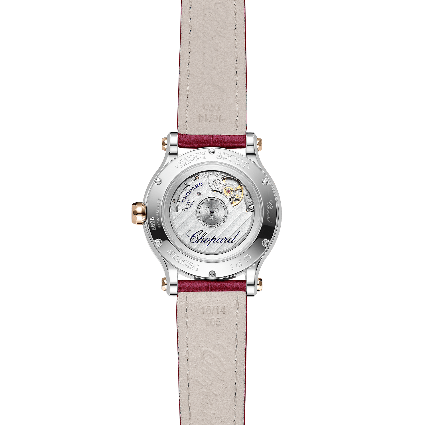 Chopard Happy Sport腕表 女士 腕表  背面视图