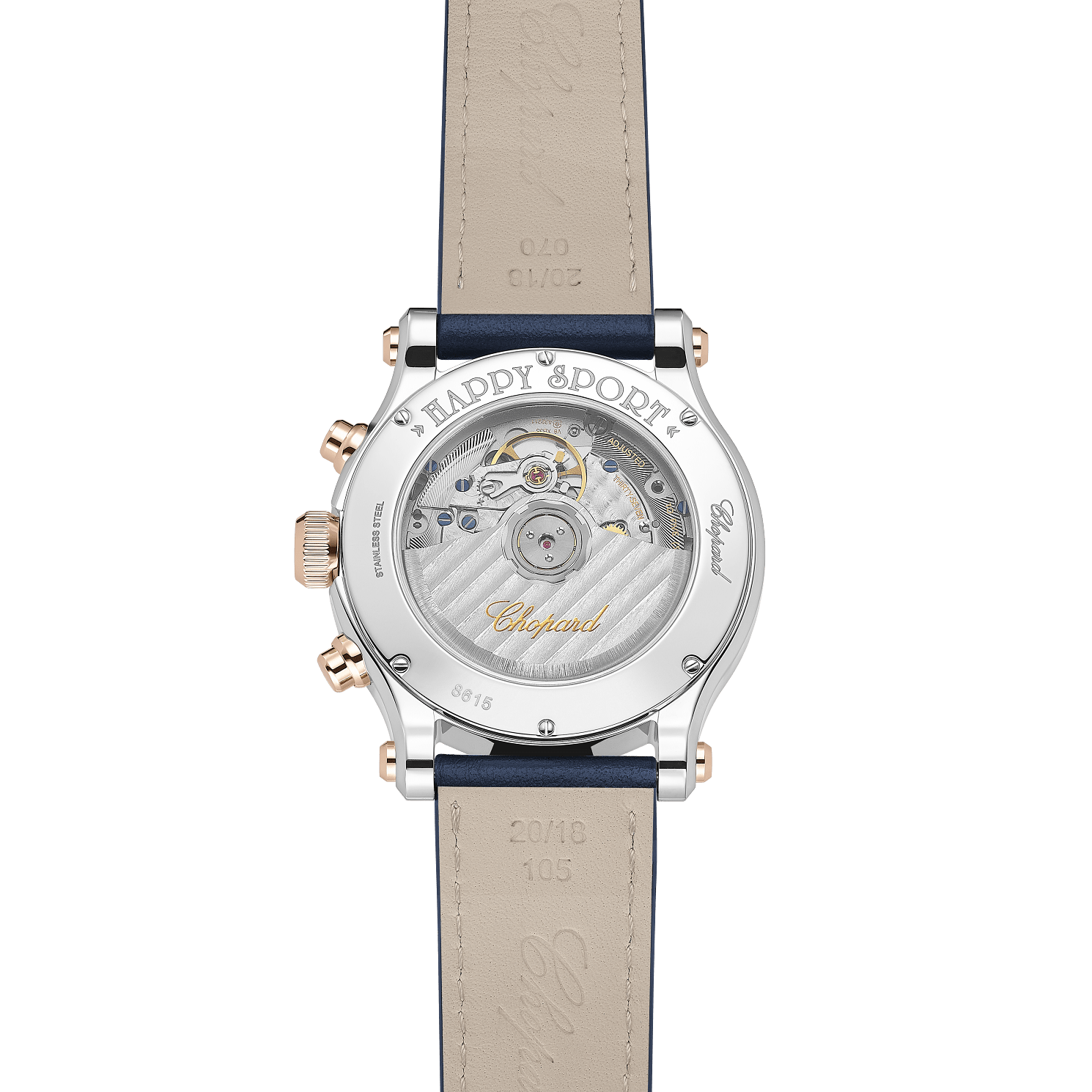Chopard Happy Sport Women diamond watch BACK