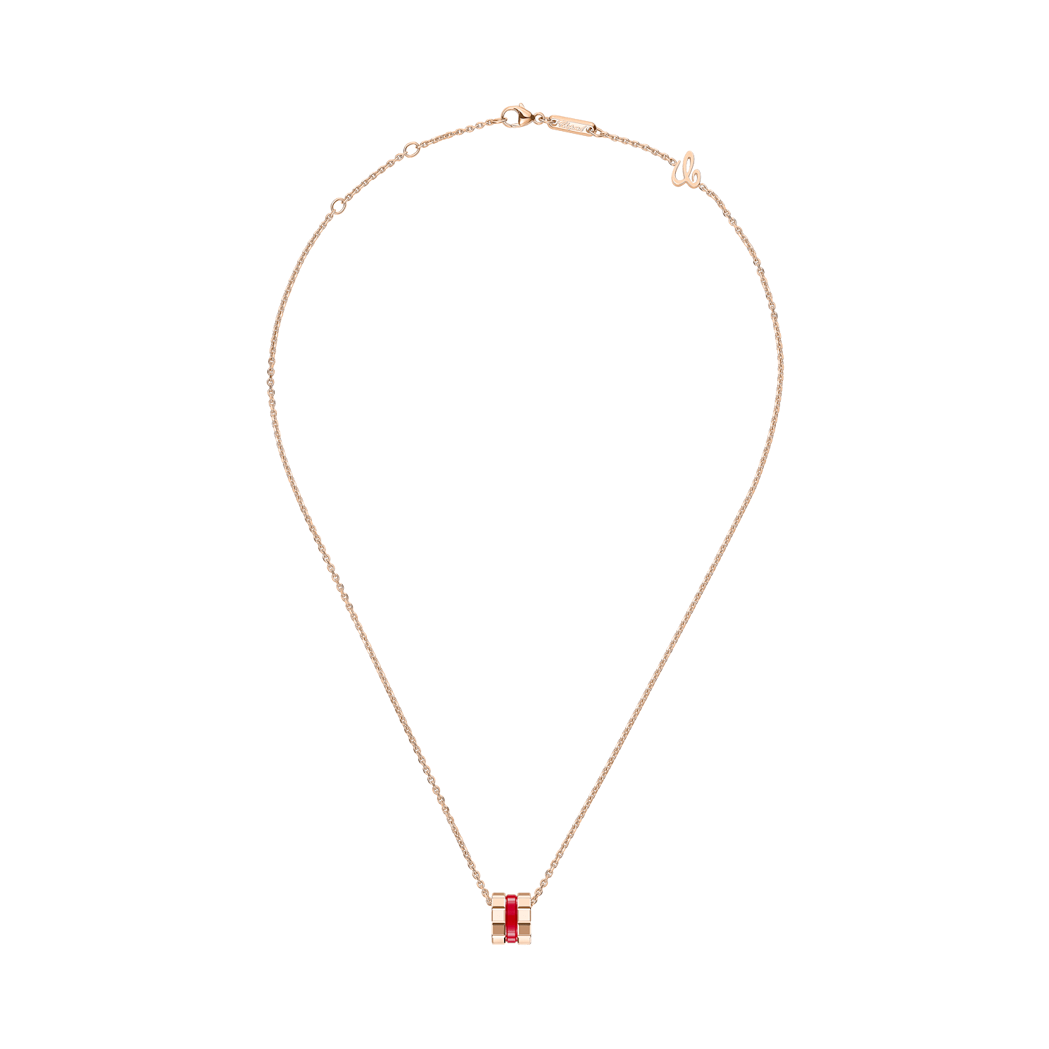 Chopard  吊坠 Ice Cube Red HyCeram&reg; 吊坠 797005-9001 side view