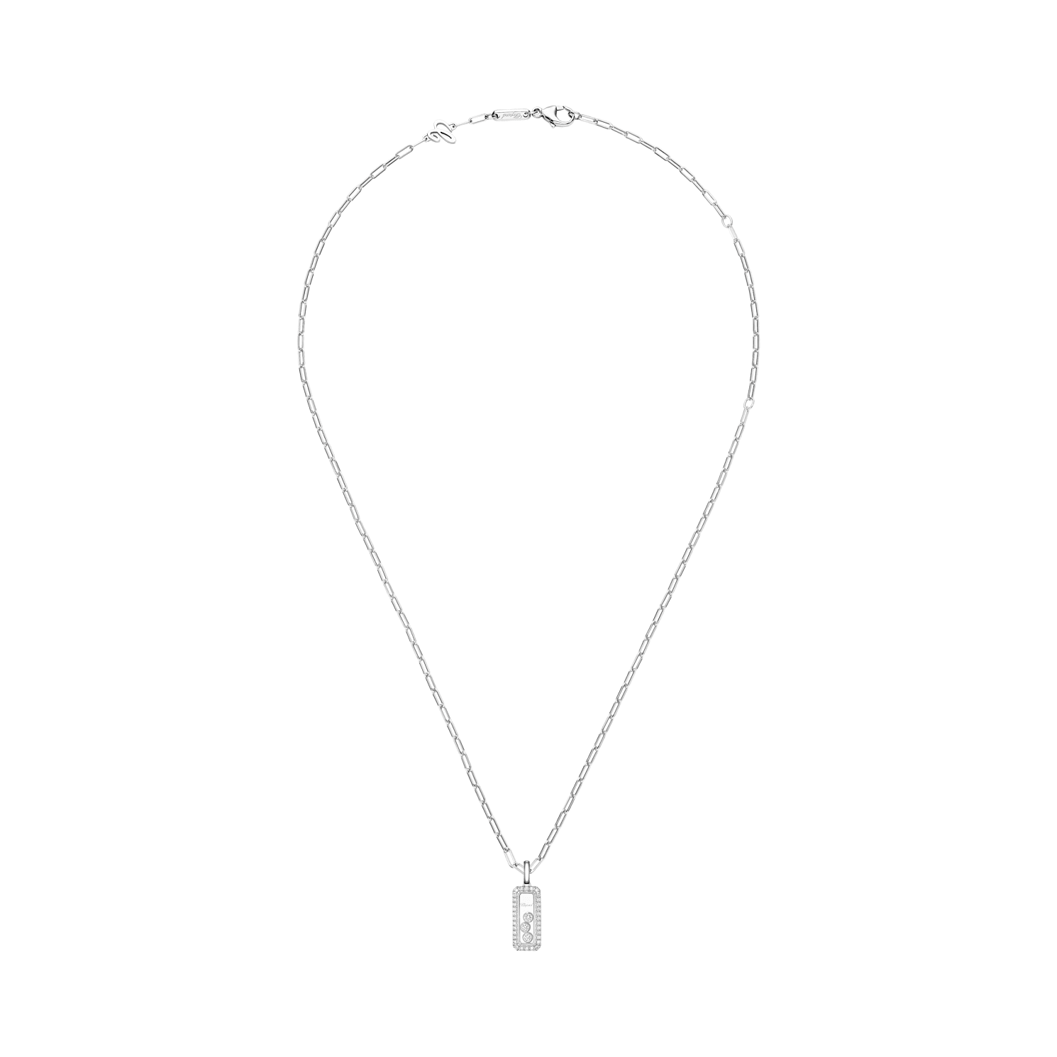 IngrandisciChopard - Ciondolo Diamanti Happy Diamonds Icons 79A201-1201   Vista chiusa e curva