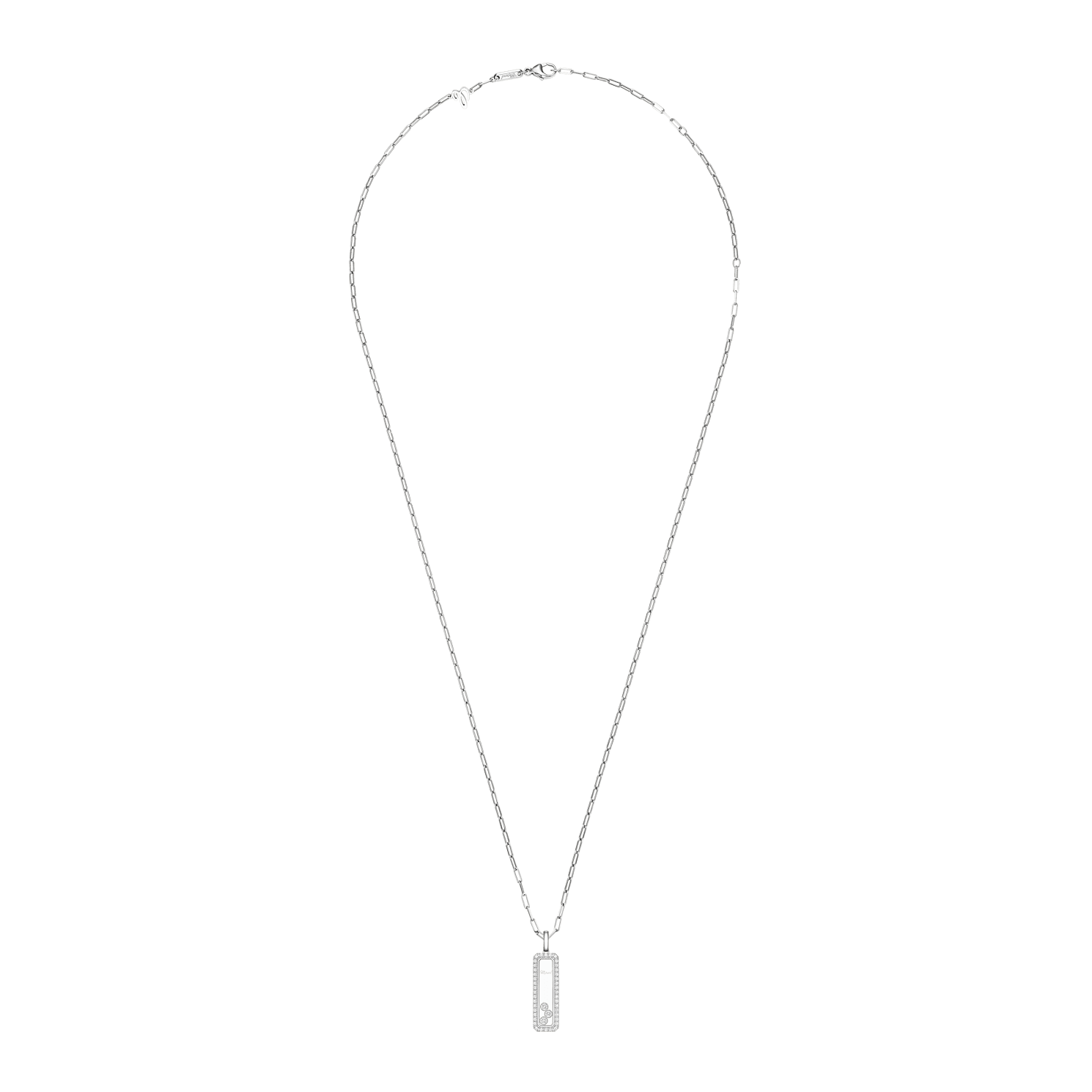 IngrandisciChopard - Ciondolo Diamanti Happy Diamonds Icons 79A202-1201   Vista chiusa e curva