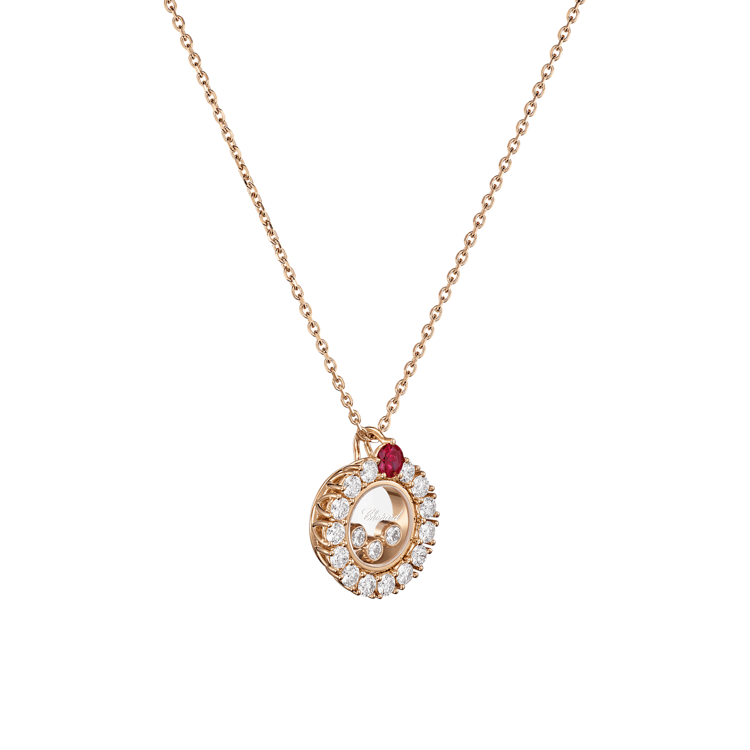 Chopard - 钻石 吊坠 Happy Diamonds Icons 79A608-5310  3/4视图