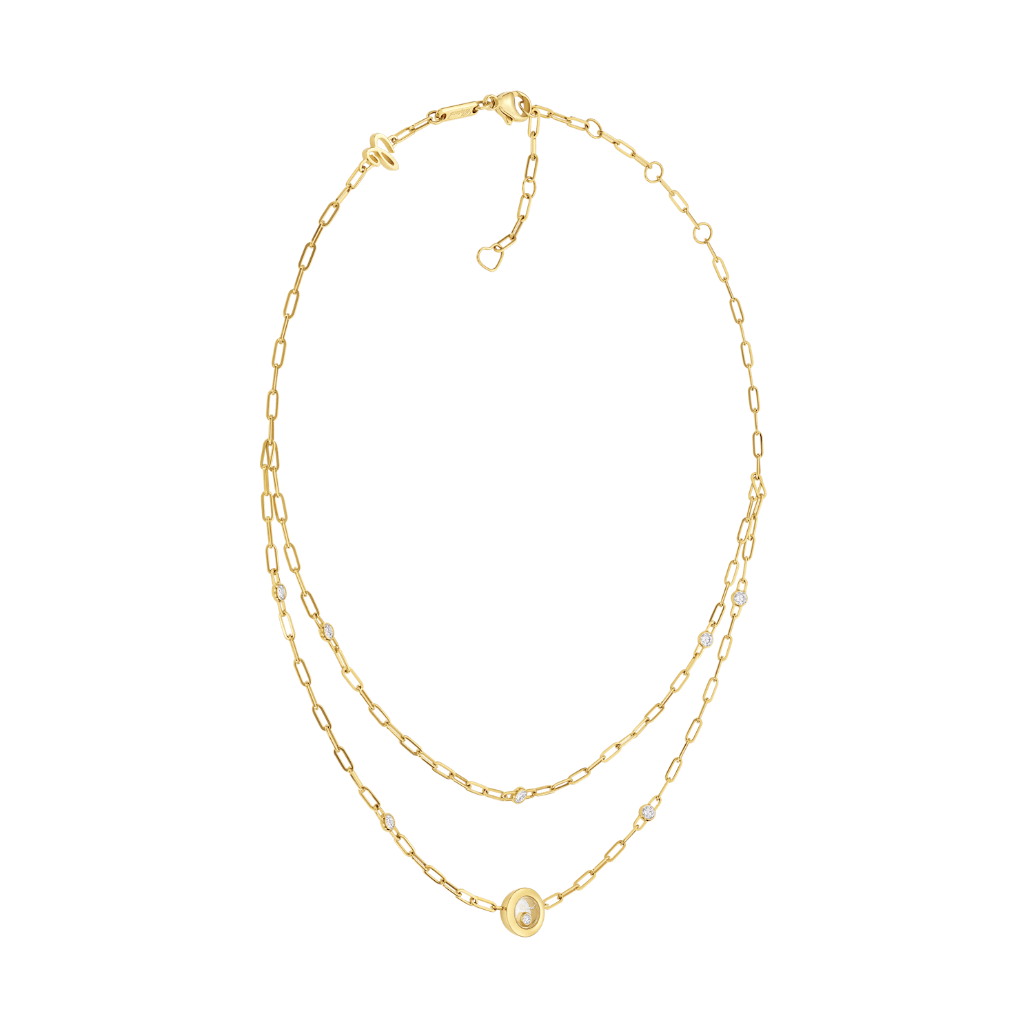 Chopard  necklace Happy Diamonds Icons 81A017-0020 front view