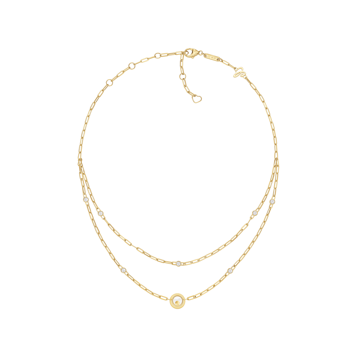 Chopard  necklace Happy Diamonds Icons 81A017-0020 side view