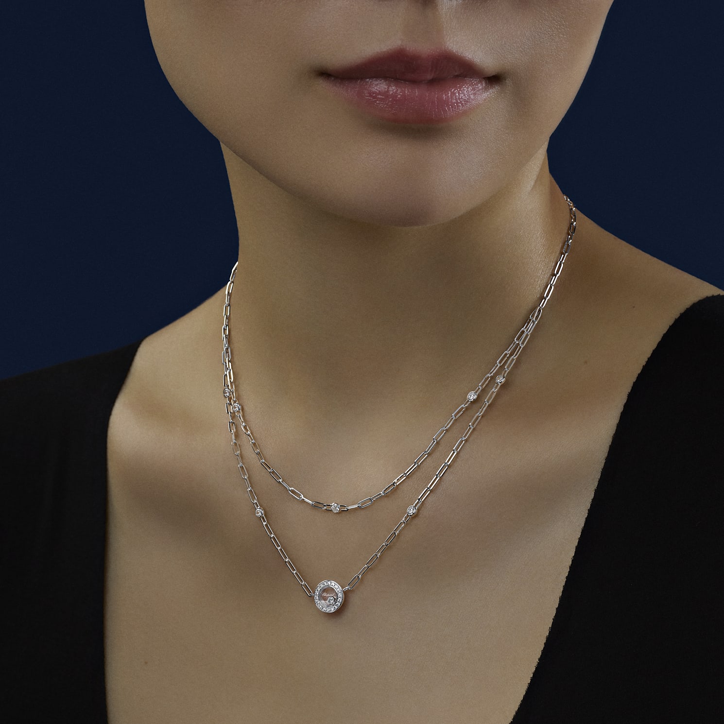 Chopard Diamond necklace Happy Diamonds Icons 81A017-1221