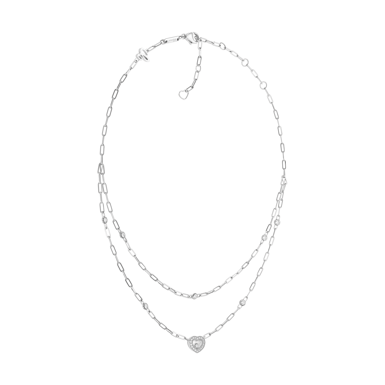 Chopard Diamond necklace Happy Diamonds Icons 81A054-1221 front view