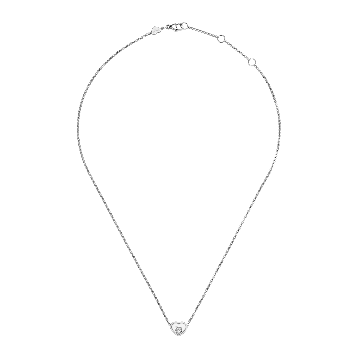 Chopard  necklace My Happy Hearts 81A086-1001 side view