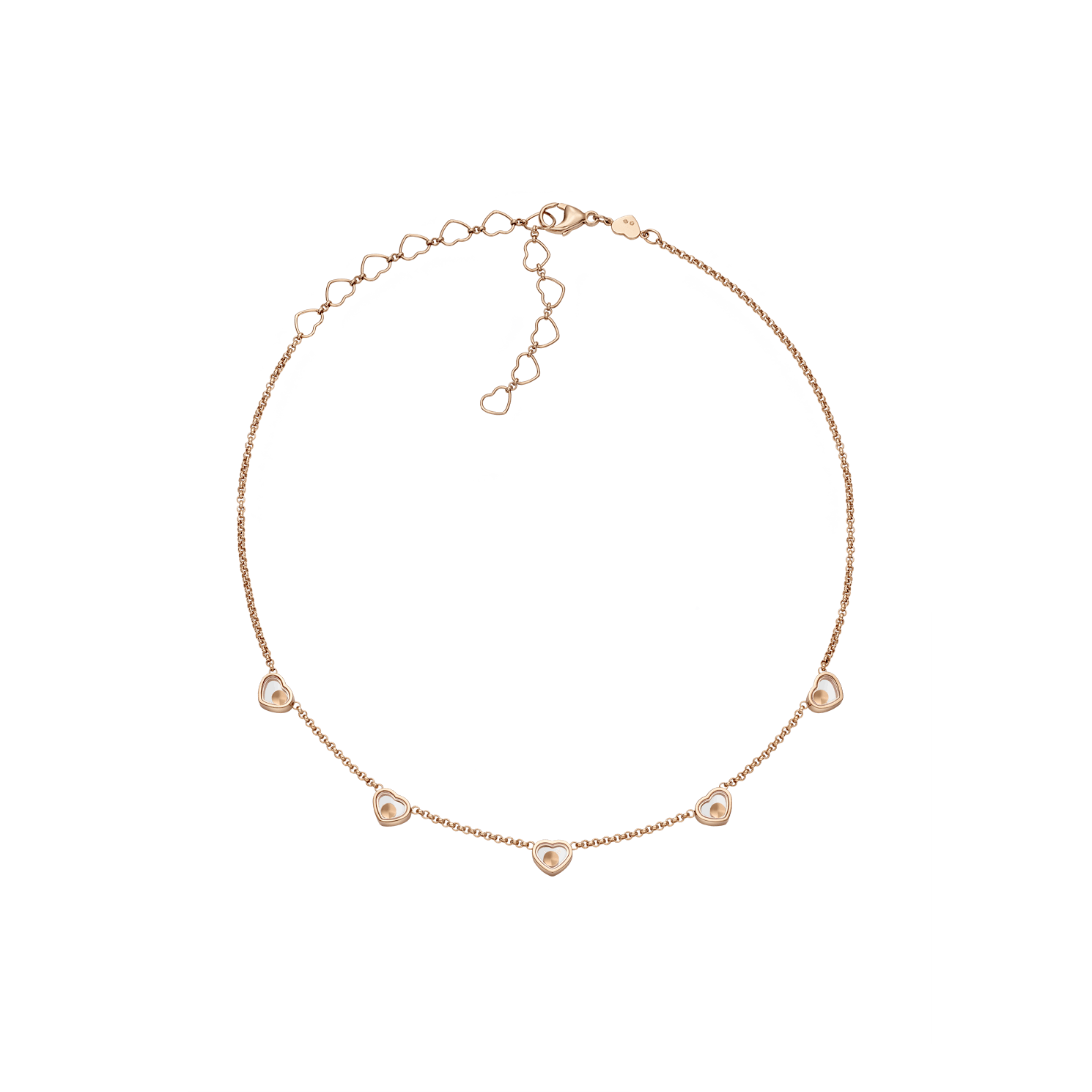 Chopard Diamond 项链 My Happy Hearts 81A088-5501 side view