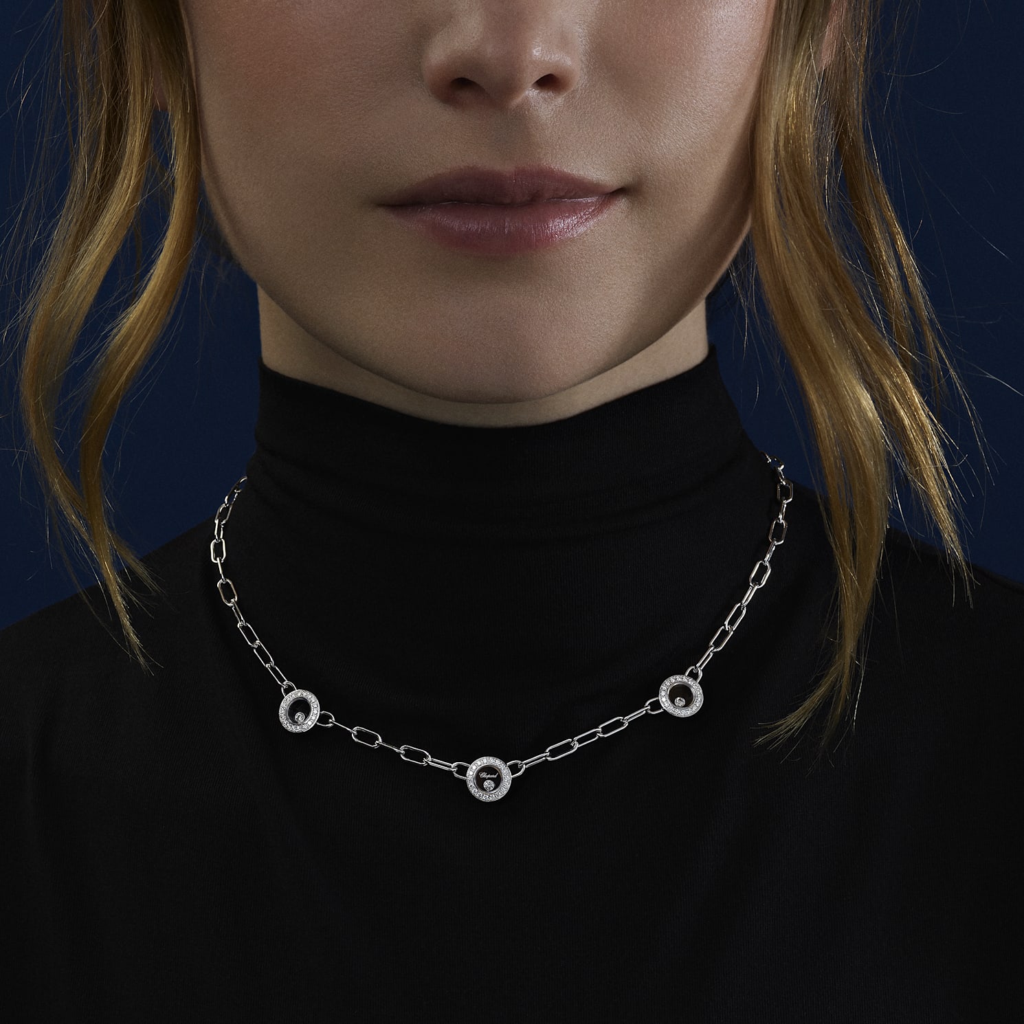 Chopard Diamond Necklace Happy Diamonds Icons 81A117-1221