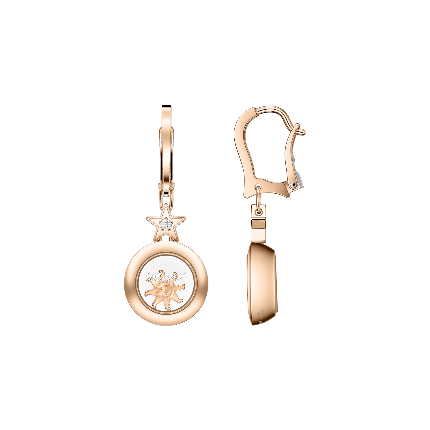 شوبارد أقراط ألماس  هابي دايموندز آيكونز 839434-5201 منظور أمامي