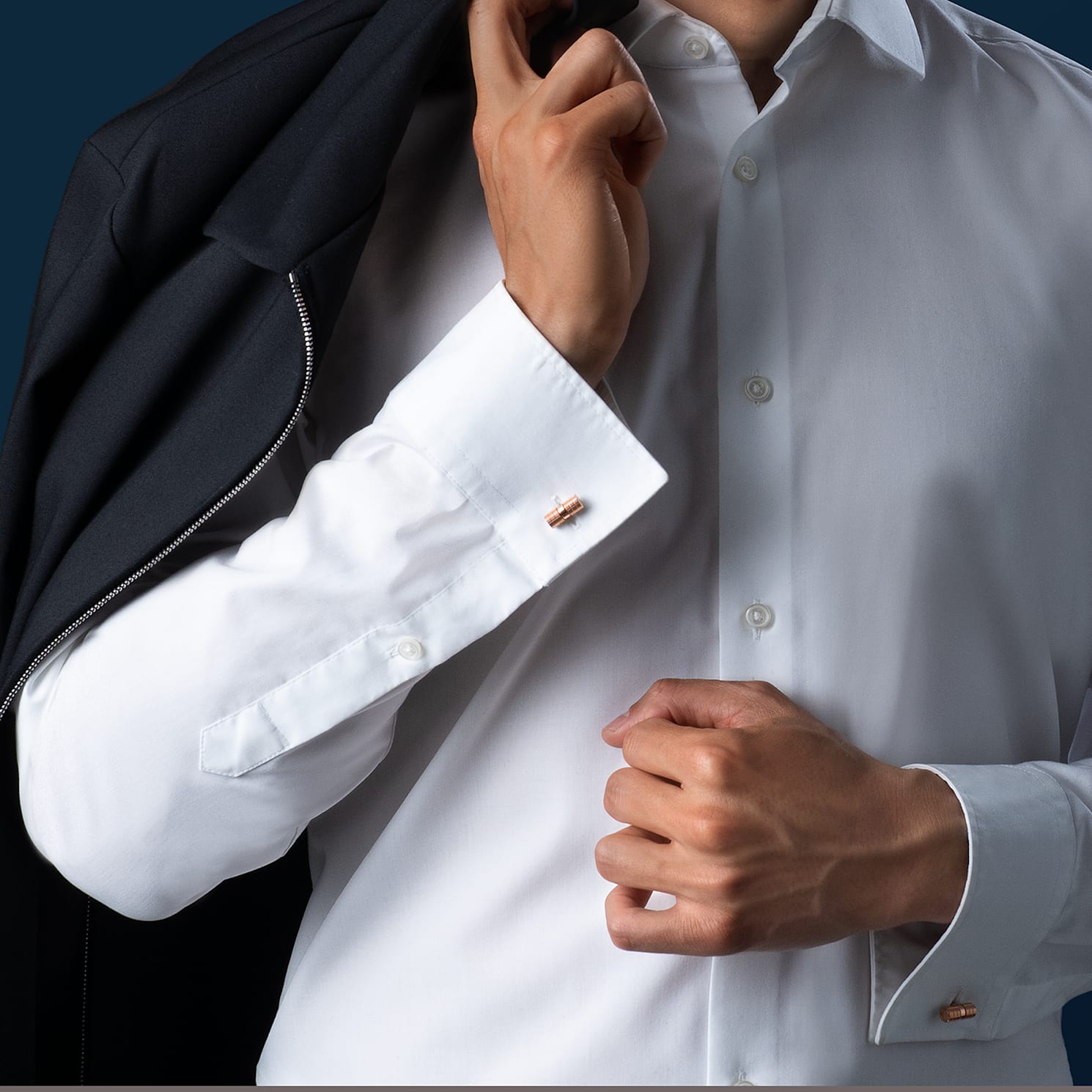 Ice Cube Cylindrical Cufflinks