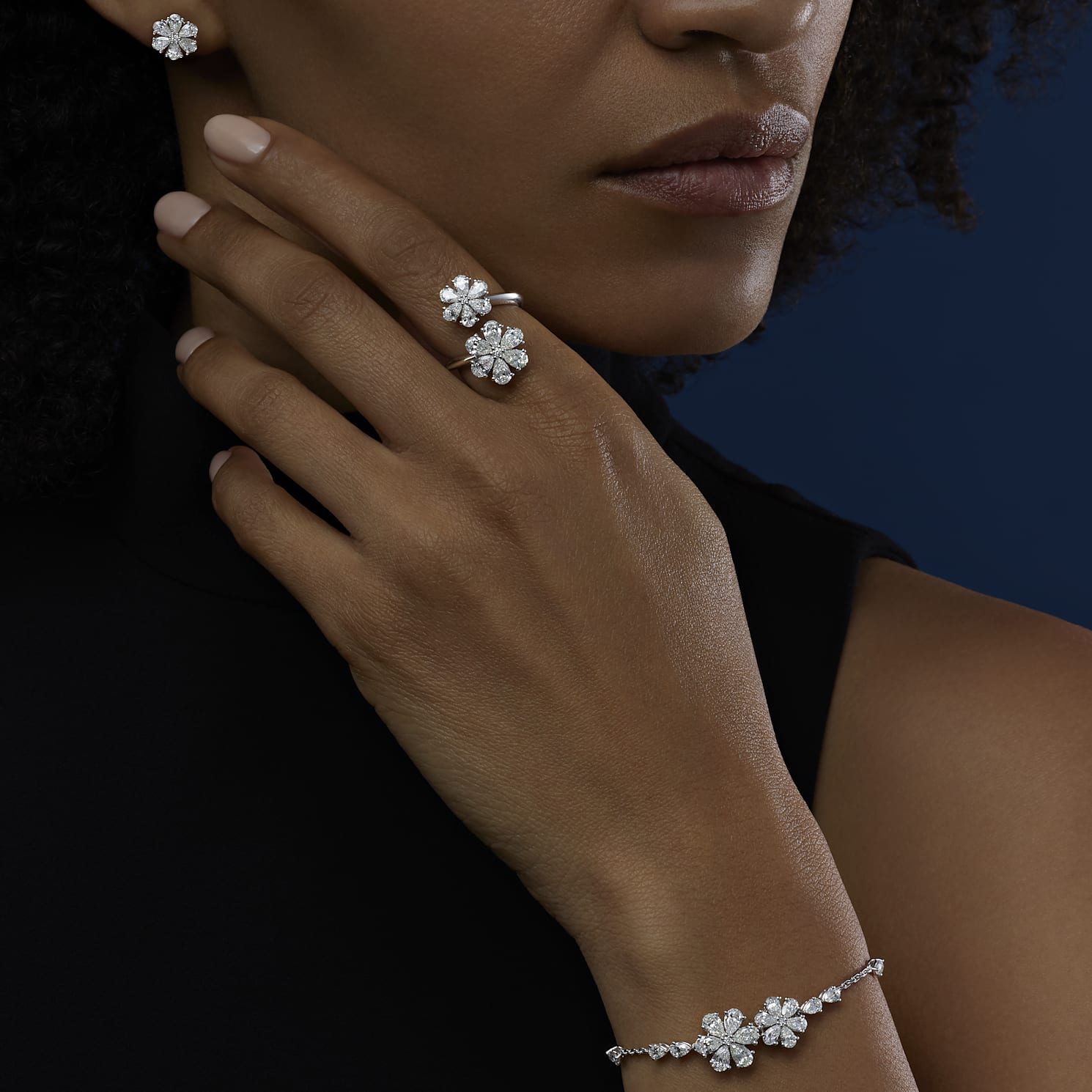 Chopard Diamond ring L'Heure du Diamant @82A065-1000 3/4 view