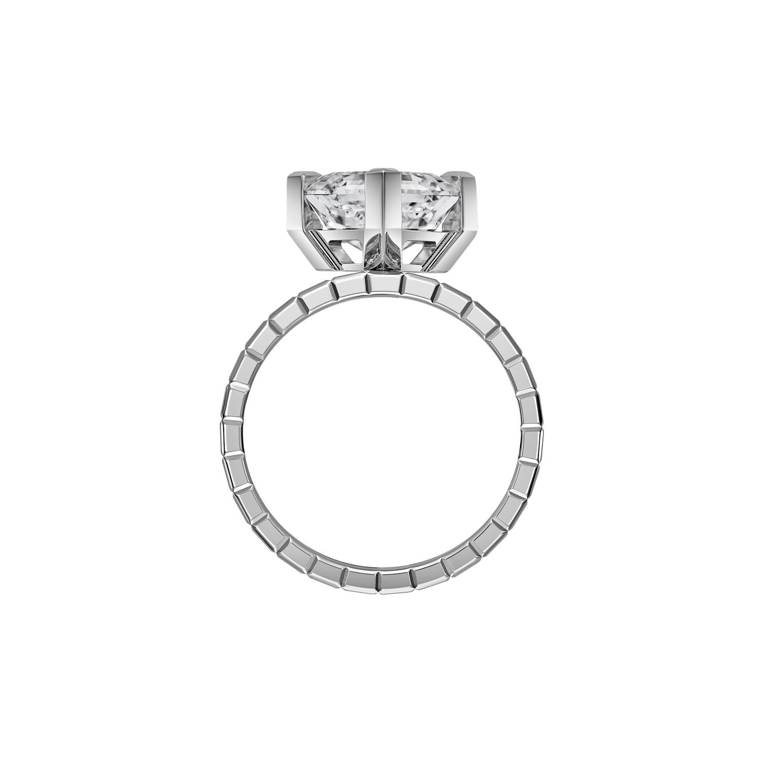 Chopard Anillo   Ice Cube  @82A599-1001 vista lateral