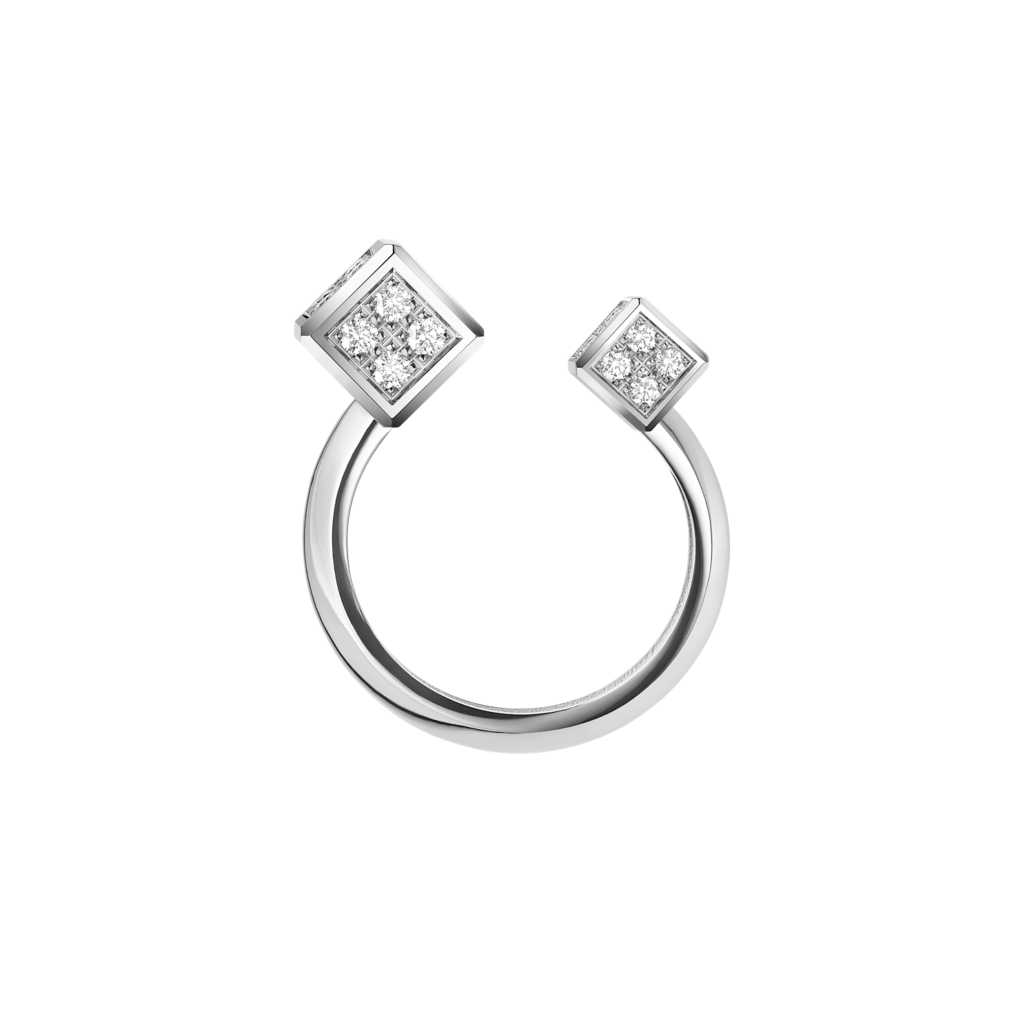 Chopard - خاتم ألماس آيس كيوب بي كيوب @82A661-1010   عرض جانبي