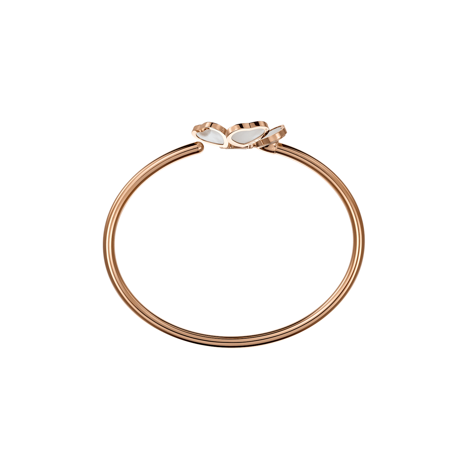 Enlarge Chopard - Bracelet Happy Hearts Flowers @85A085-5300      side view