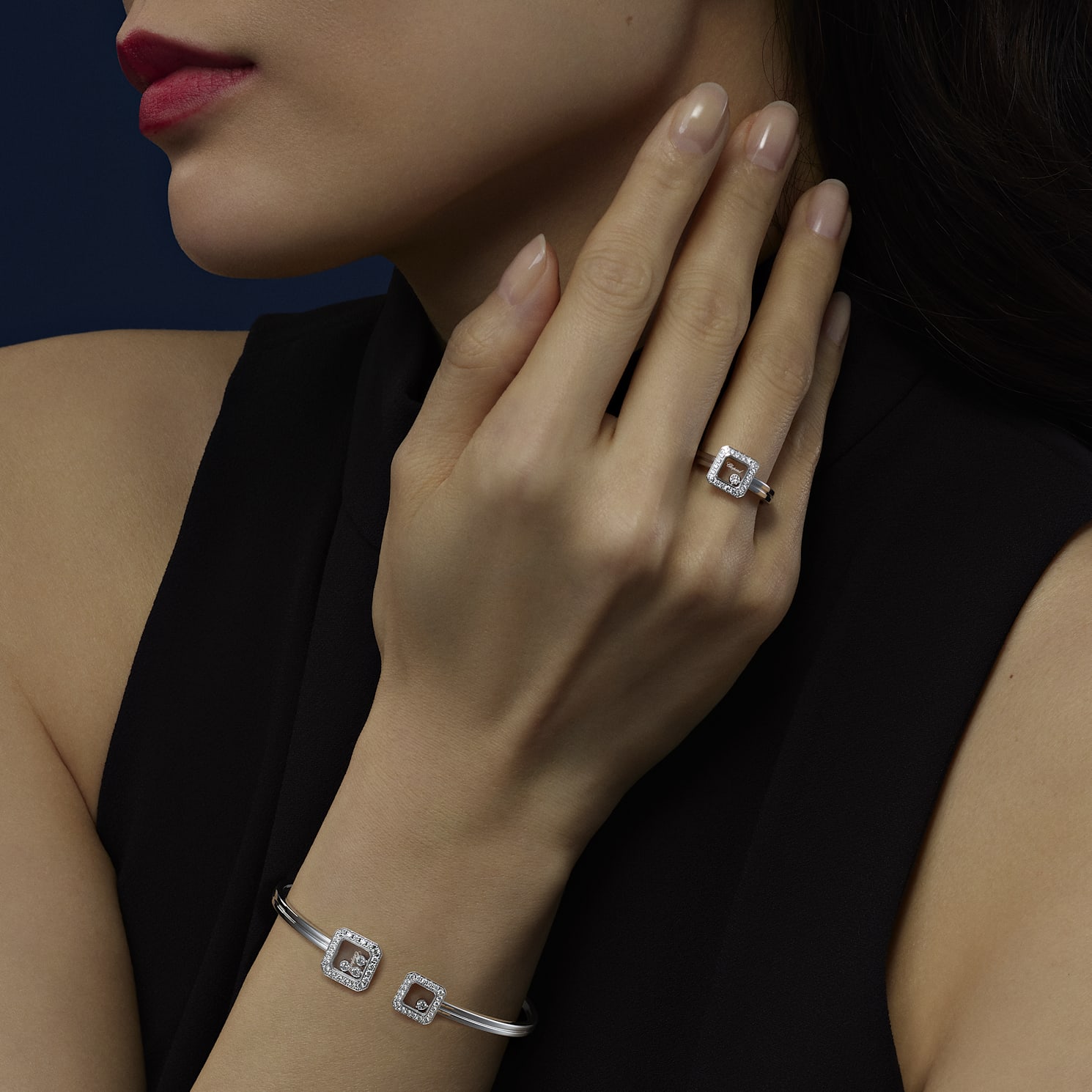 Chopard Diamond 手链/手镯 Happy Diamonds Icons @85A114-1200 front view