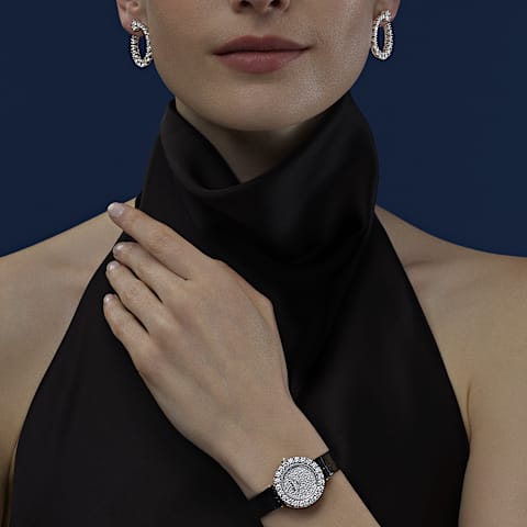 放大 {0}Chopard L'Heure du Diamant系列 女士 钻石 腕表      佩戴视图