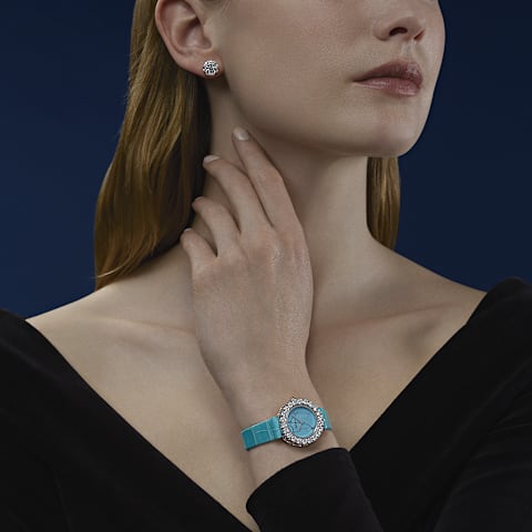 تكبير {0}Chopard لور دو ديامون للنساء - ساعة ألماس      عرض عند الارتداء