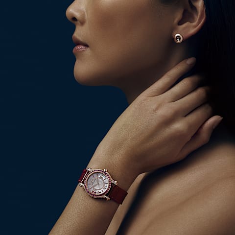 Enlarge {0}Chopard Happy Sport Women  Watch      worn view