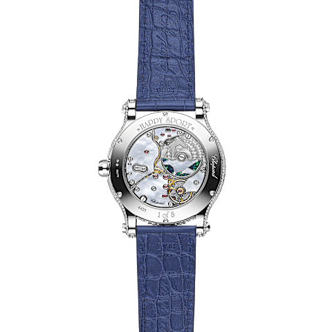 Agrandir {0}Chopard Happy Sport Femme - Montre Diamant  Vue arri&egrave;re