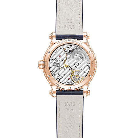 放大 {0}Chopard Happy Sport腕表 女士 钻石 腕表  背面视图
